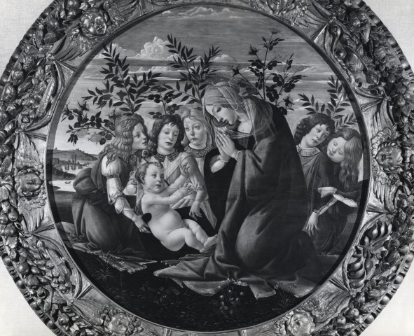 The Baltimore Museum of Art — Botticelli (workshop of) 1444-1510. Madonna and Child with angels — insieme